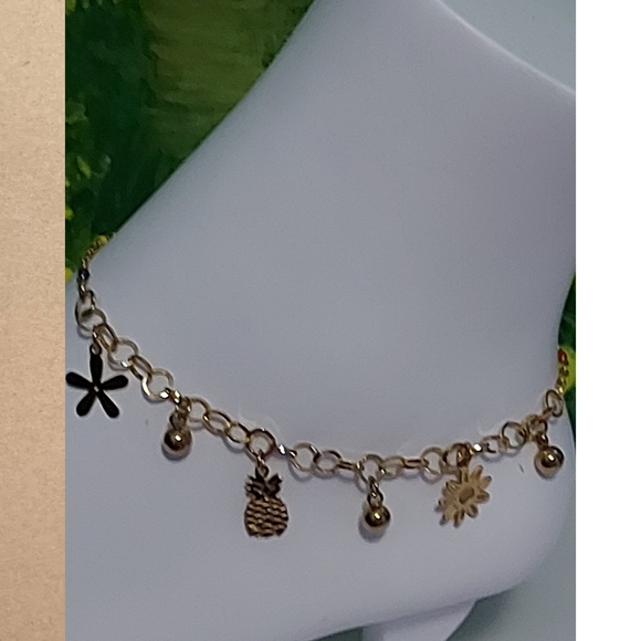 ANKLET ,18k Gold Plated - Picture 4 of 9